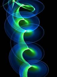 Naklejka spirala fala abstrakcja 3d wzór