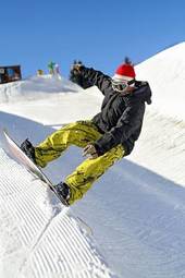 Naklejka snowboard sport narty śnieg przejażdżka
