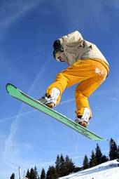 Fotoroleta śnieg snowboard narty sport przejażdżka