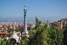 Naklejka architektura barcelona europa styl historyczne