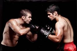 Naklejka lekkoatletka sztuki walki bokser mężczyzna sport