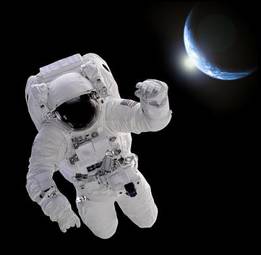 Fotoroleta galaktyka statek mężczyzna astronauta wszechświat
