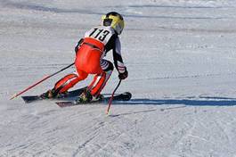 Fotoroleta sporty zimowe narty śnieg sport