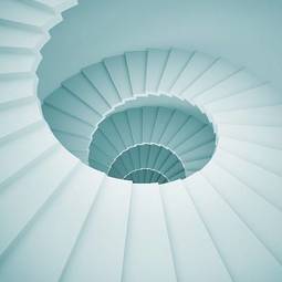 Fotoroleta spiralne schody w dół