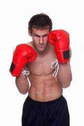 Naklejka bokser sport mężczyzna