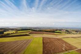 Obraz na płótnie niebo rolnictwo krajobraz pole