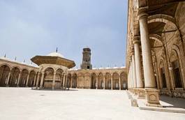 Naklejka kolumna egipt meczet niebo