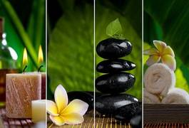 Naklejka wellnes zen aromaterapia spokojny zdrowie