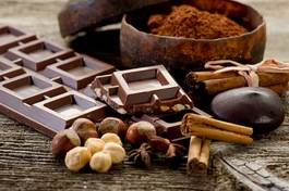 Fotoroleta jedzenie czekolada kakao deser