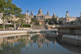 Naklejka europa barcelona miejski muzeum architektura