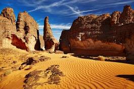 Fototapeta bezdroża krajobraz niebo widok pustynia