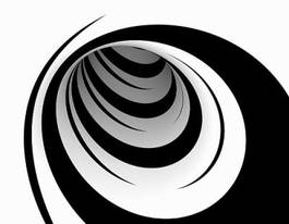 Plakat modny ruch 3d loki spirala