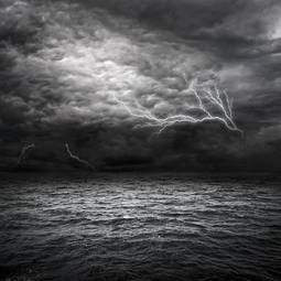 Obraz na płótnie niebo woda sztorm piękny