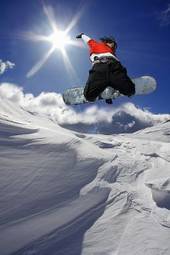 Fototapeta snowboarder sport jazda konna snowboard
