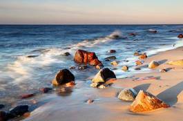 Fototapeta natura wybrzeże słońce pejzaż woda