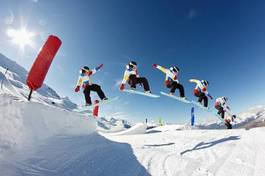 Naklejka sport sporty zimowe lekkoatletka