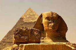 Naklejka stary egipt afryka statua