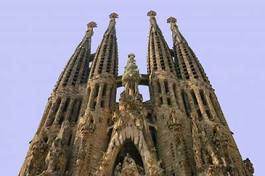 Obraz na płótnie barcelona architektura niebo hiszpania