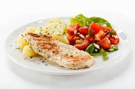 Obraz na płótnie pomidor turcja zdrowy jedzenie kurczak