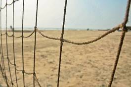 Obraz na płótnie plaża pole siatkówka morze