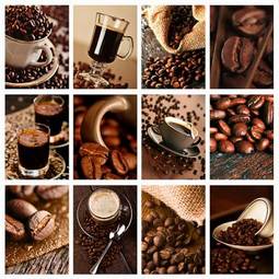 Naklejka afryka ziarno filiżanka kawiarnia kawa