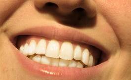 Naklejka usta twarz uśmiech zęby