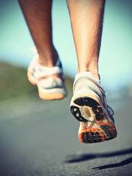 Naklejka jogging zdrowy lato fitness