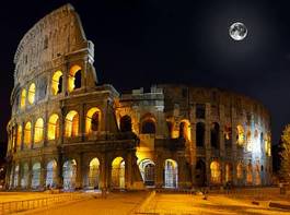 Obraz na płótnie narodowy księżyc stadion lato włoski
