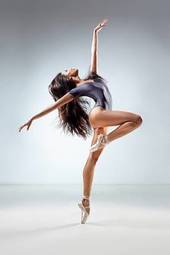 Naklejka kobieta piękny dziewczynka balet baletnica