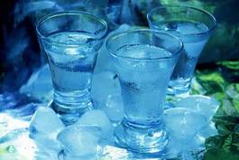 Naklejka lód woda napój bar zimny