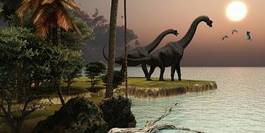 Plakat zwierzę gad dinozaur świat