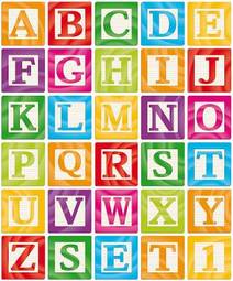Fotoroleta dzieci list alfabetyzm