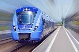 Naklejka nowoczesny metro ruch lokomotywa szwecja