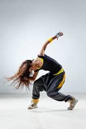 Naklejka hip-hop aerobik break dance moda taniec