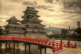 Naklejka ładny japonia architektura