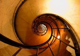Fotoroleta schody w kształcie spirali