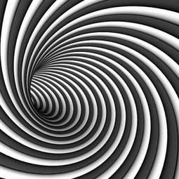 Naklejka spirala 3d tunel
