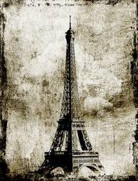 Plakat francja eifel architektura sztuka
