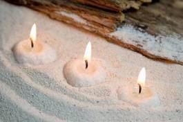 Naklejka aromaterapia masaż plaża świeca
