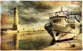 Obraz na płótnie wybrzeże lato grecja żeglarstwo morze