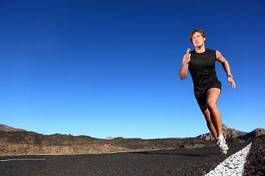 Naklejka ćwiczenie ruch zdrowie jogging fitness