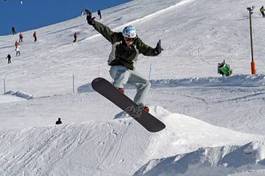 Naklejka alpy sport śnieg góra