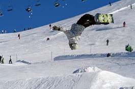 Plakat snowboard alpy narty sport