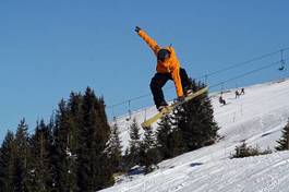 Fototapeta snowboard śnieg sport
