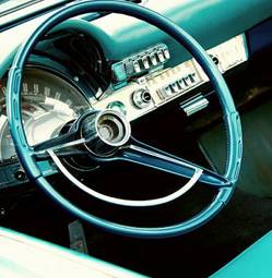 Plakat samochód amerykański vintage