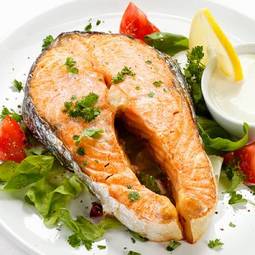 Fotoroleta zdrowie zdrowy ryba warzywo jedzenie