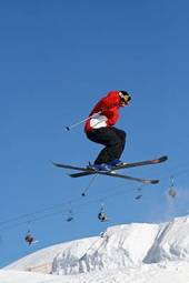 Obraz na płótnie śnieg sport góra narty