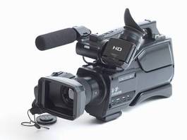 Obraz na płótnie mikrofon cyfrowy kamera filmowa