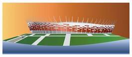 Obraz na płótnie piłka nożna widok stadion