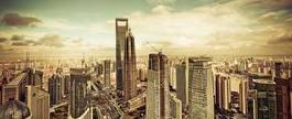 Naklejka chiny panoramiczny metropolia